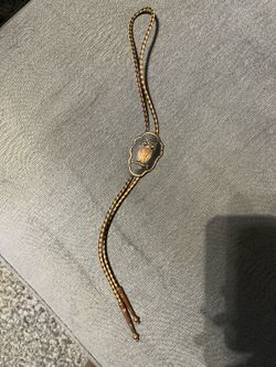 Vintage Owl Bolo Tie Western Necklace Copper Tone