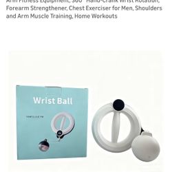 Arm Fitness Equipment, 360° Hand-Crank Wrist Rotation, Forearm Strengthener, Chest Exerciser for Men, Shoulders and Arm Muscle Training, Home Workouts