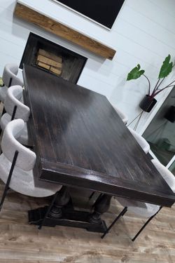 Solid wood/large dining table