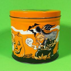 Vintage Halloween Storage Tin