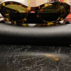 Brown Women’s Authentic Prada Tortoise Frame Sunglasses 