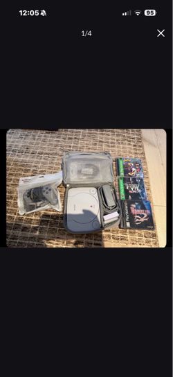 PSone with 3 games (RE Nemesis, RE2, Crash Bandicoot 3) OEM Controller, & Customized Case