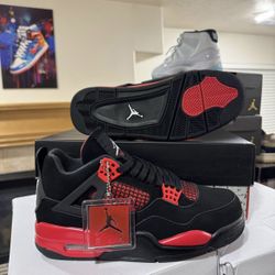 Brand New Jordan 4 Red Thunders