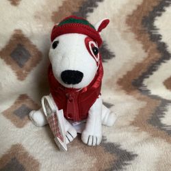 Target Dog Bullseye Plush Winter Bennie And Vest With Shopping Bag Stuffed Toy