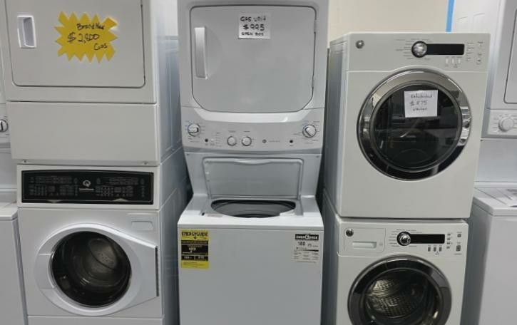 Brand New Stackable Dryer & Washer Laundry Center GE & Frigidaire