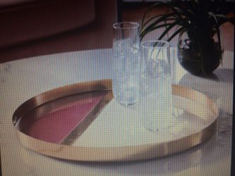 MoDRN Glam Multi Colored Decorative Tray