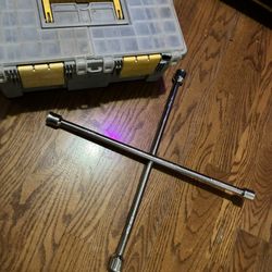Toolbox and tire iron