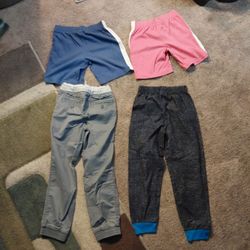 Kids Clothing (size 6/7) Bundle: OshKosh Shorts, Cat & Jack & Minecraft Joggers
