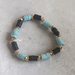 Starry Sky Heishi Bead Stretch Bracelet