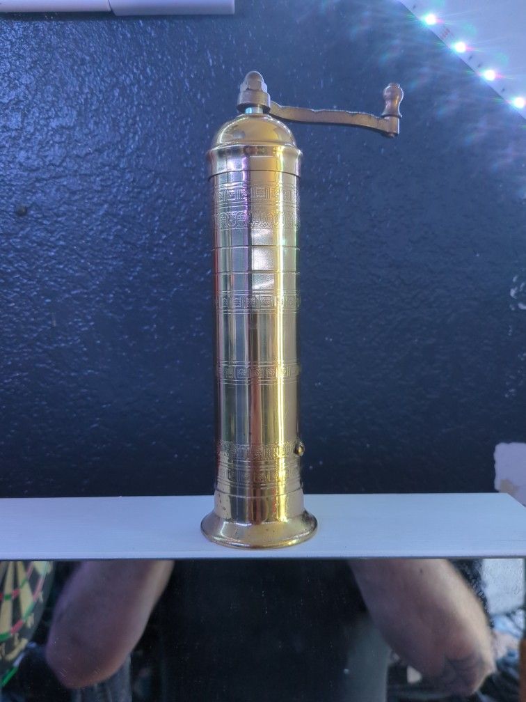 Brass Vintage Pepper Grinder
