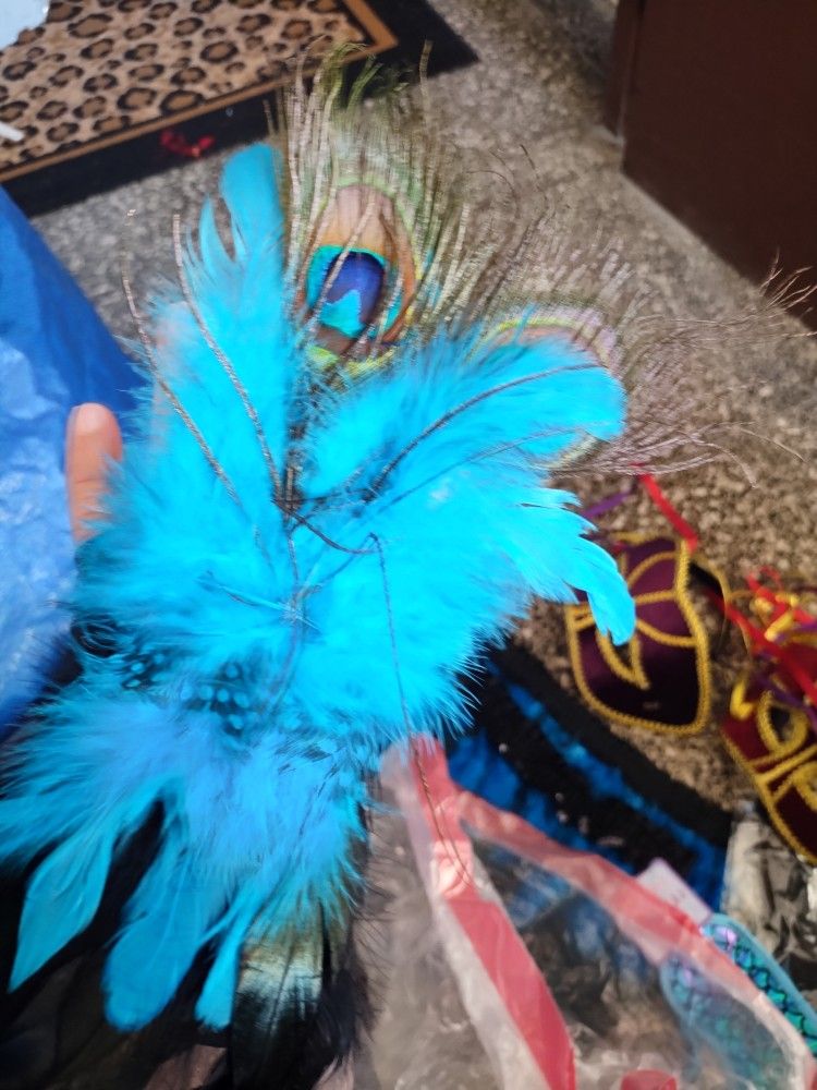 Lot Of masks Garter Vintage Brush & comb Photo Props