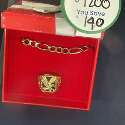 Bracelet & Mans Ring 