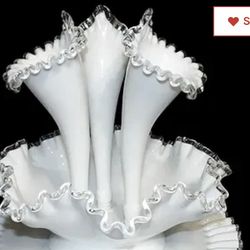 Original Fenton 3 Prong epergne 