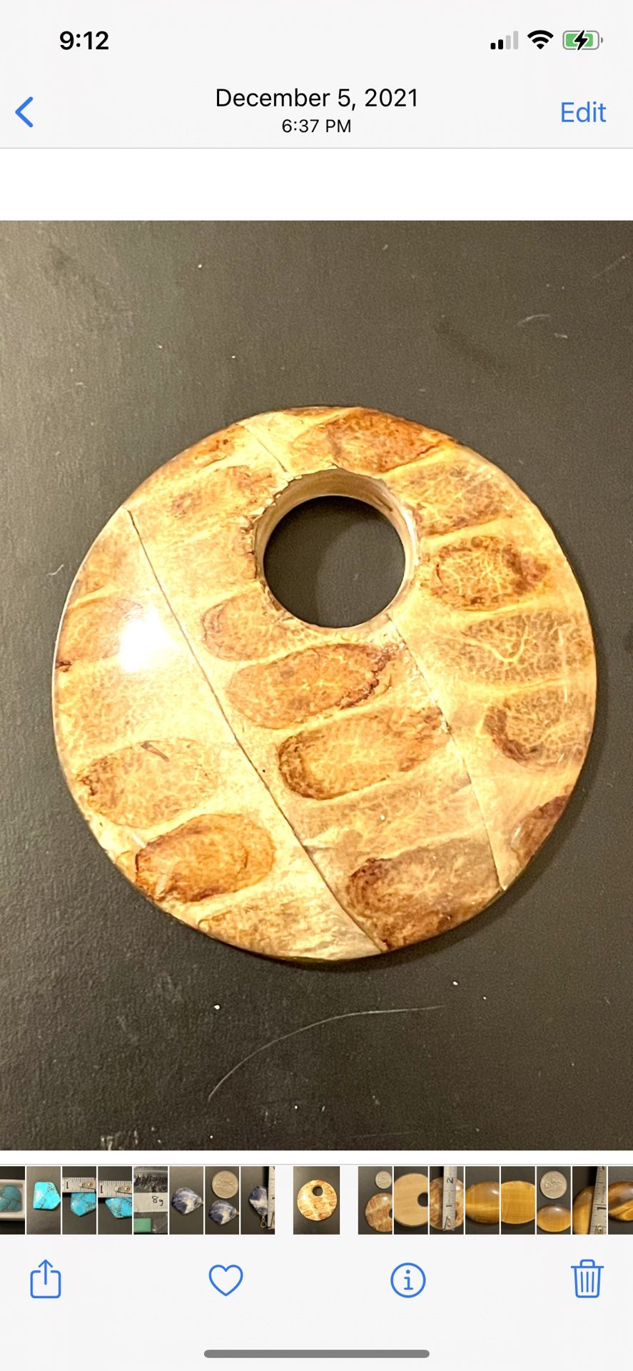New Wooden Patterned Pendant