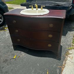 Bathroom Vanity With Sink- 46”Lx21”Wx34”H