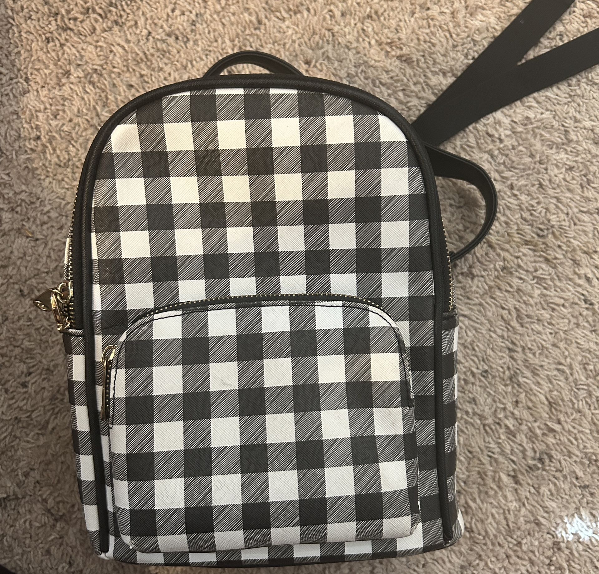 Checkered Backpack