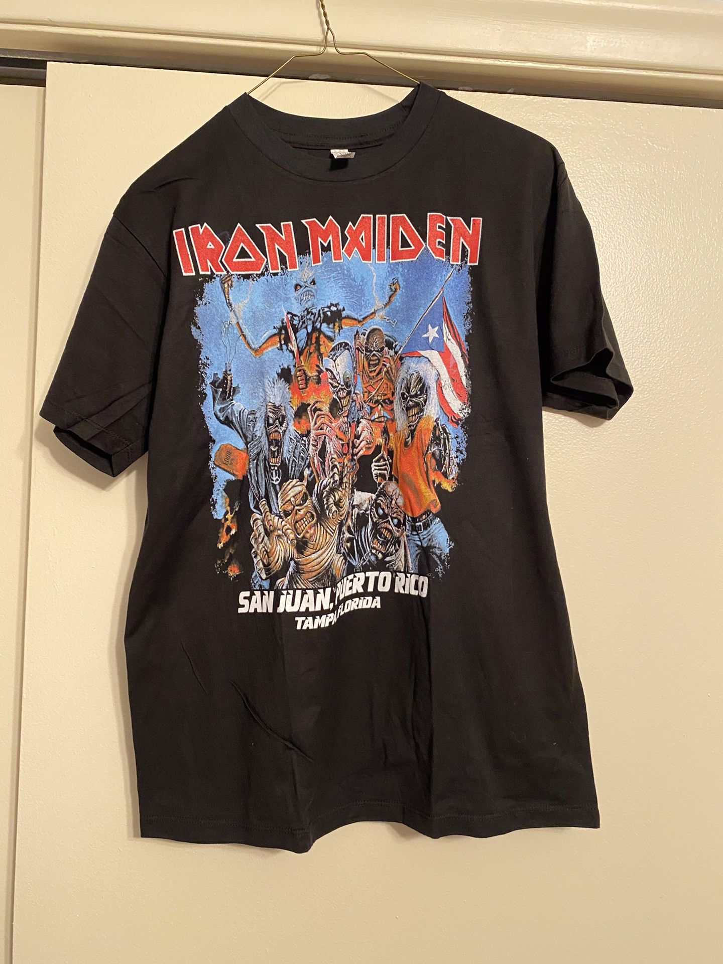 Iron Maiden concert shirt Puerto Rico
