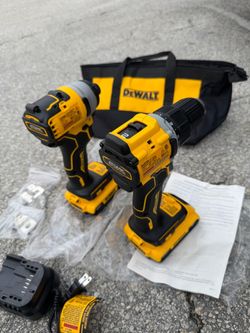 DEWALT ATOMIC 20-Volt MAX Lithium-Ion Cordless Combo Kit (2-Tool) with (2) 2.0Ah Batteries, Charger and Bag