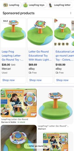 Leap Frog Letter Go Round Toy