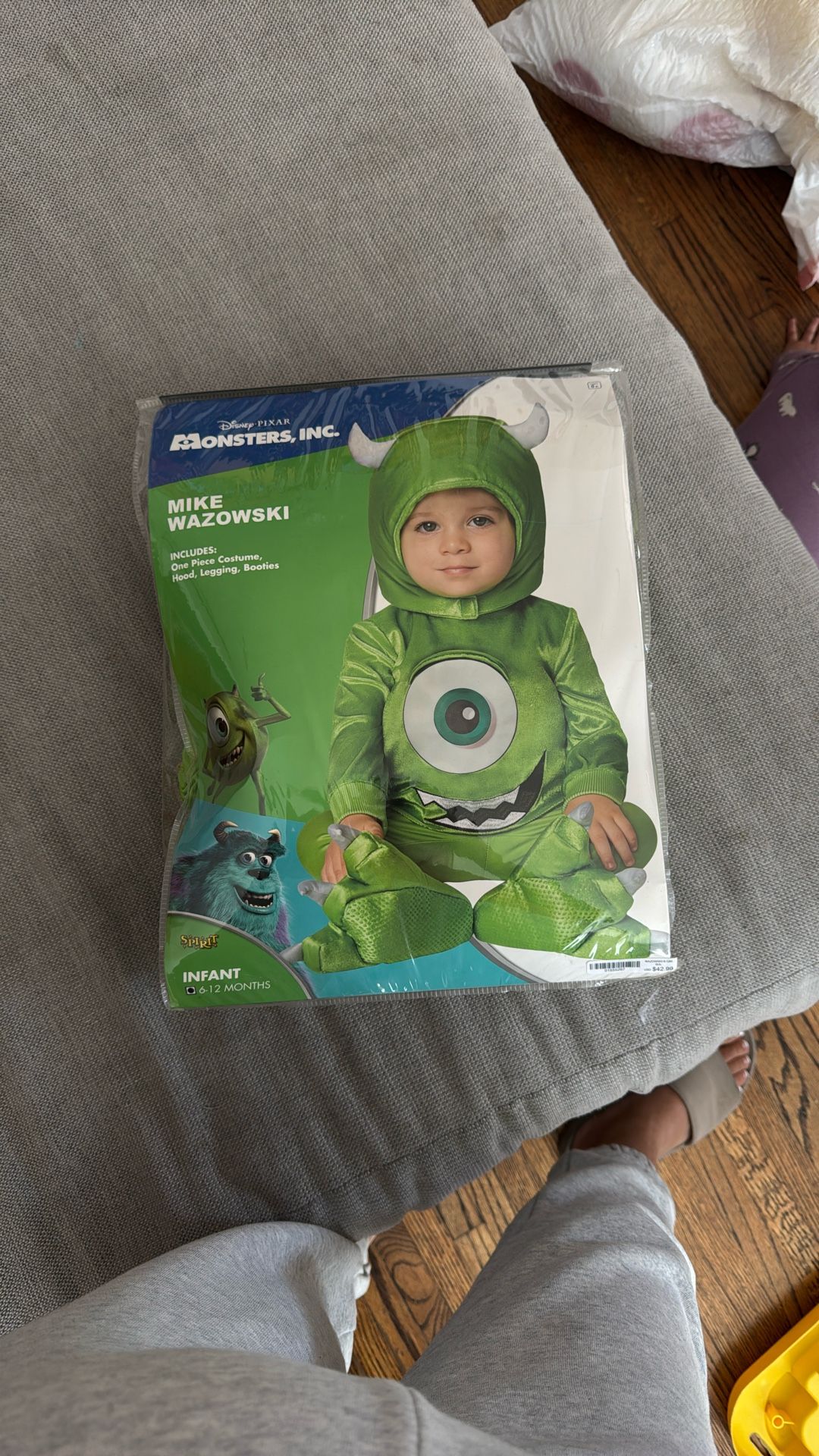 Mike Wazowski, Monster Inc Costume 6-12 Months