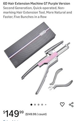 💜 6D Hair Extension Machine – GT Purple Edition (2nd Gen) 💜

Fast, natural, and easy! This second-generation 6D hair extension tool 