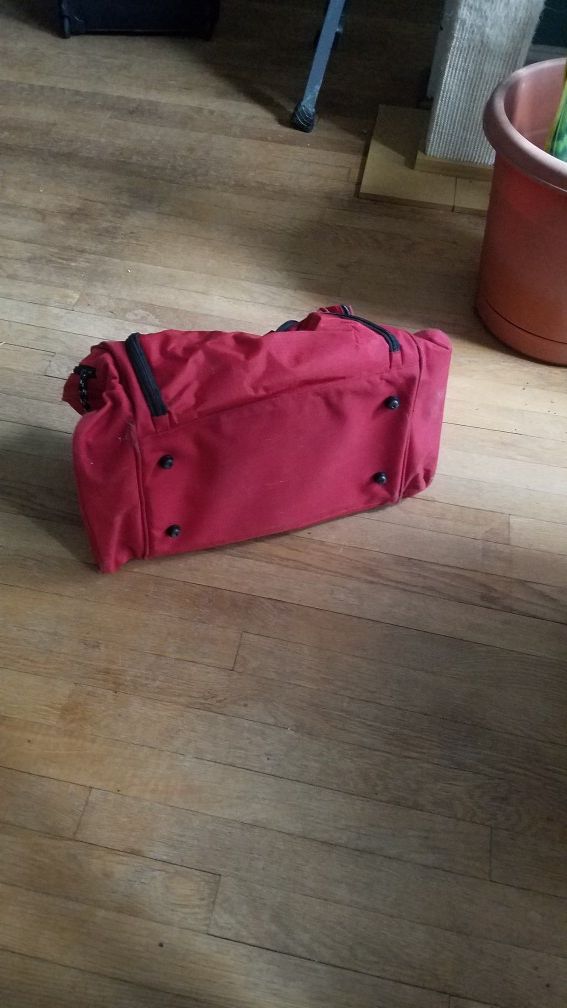 Small Red Duffle Bag