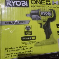 Ryobi Impact Brench 18v  Brushless  New