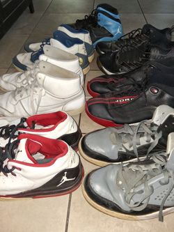 7 Pairs of Nike Jordans Size 13