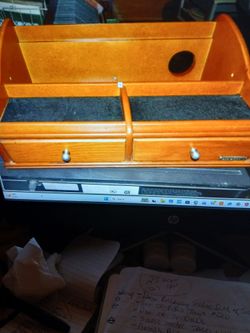 MAHOGANY DESK CADDY