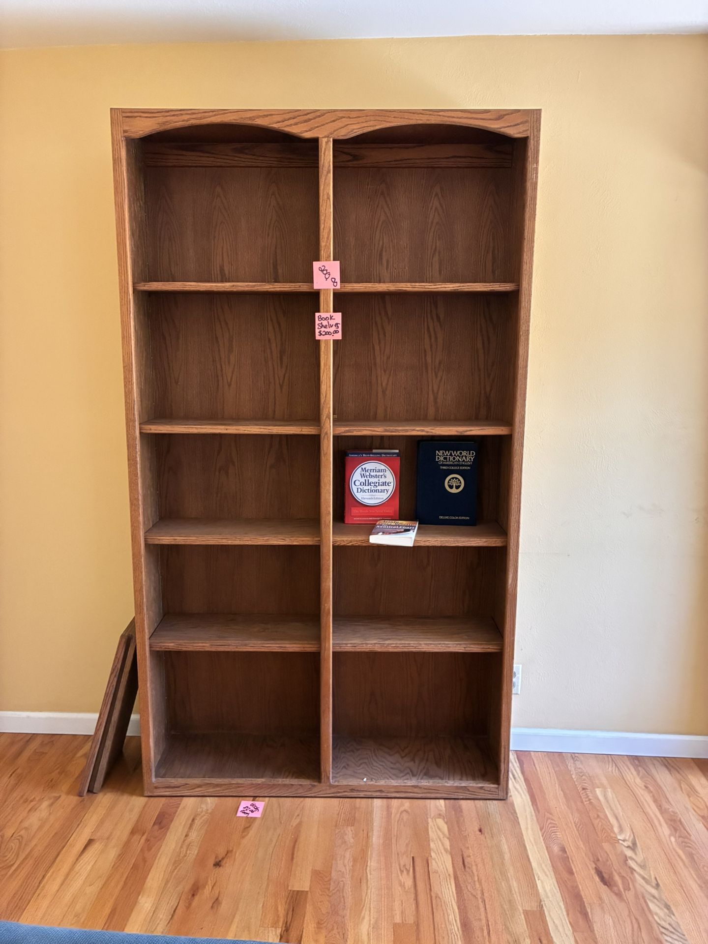 Solid Oak Book Shelves 4ft X 7 Ft
