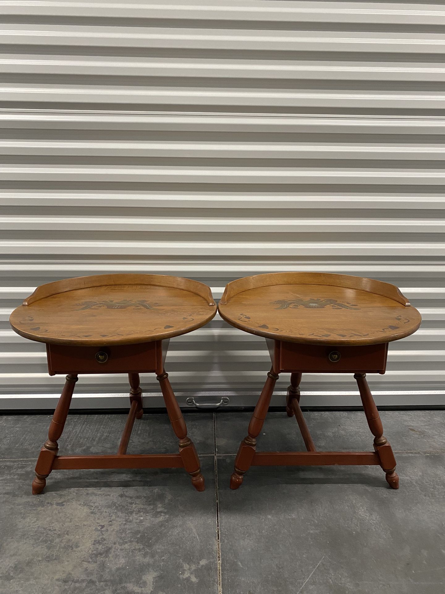 Country Round End Tables