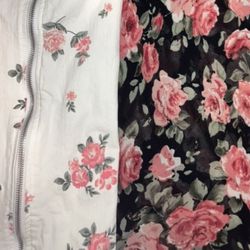 Light And Dark Mode Rose Prints: size XS (two pack) OR BUY INDIVIDUAL PIECES: BEST OFFER!