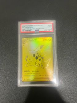 2021 POKEMON SWSH BLACK STAR PROMO #145 FULL ART/PIKACHU V Celebrations PSA 9