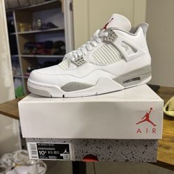 Jordan 4 White Oreo Sz 10.5 New