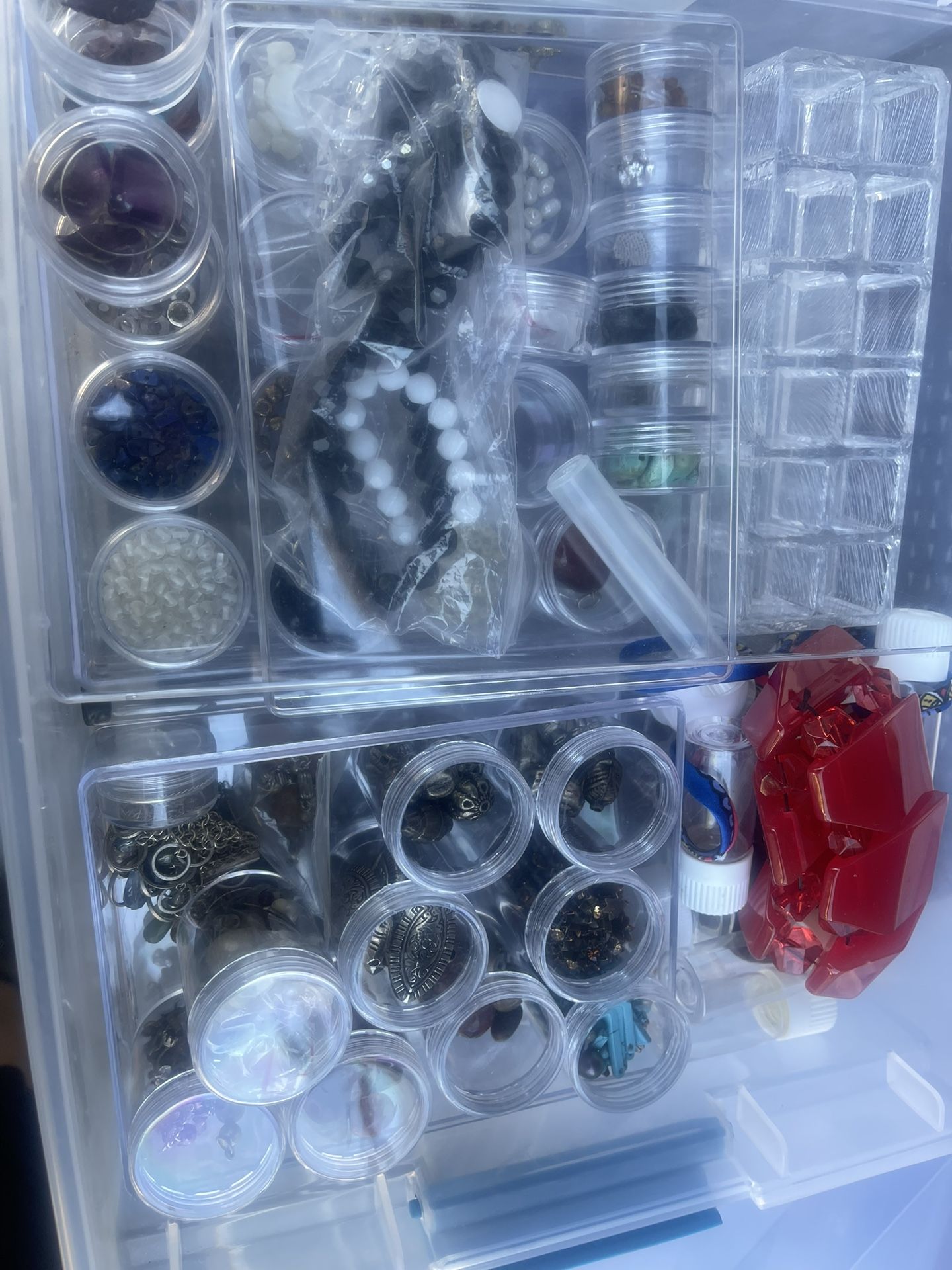 Lot Of Jewelry, Making Supplies And Tools