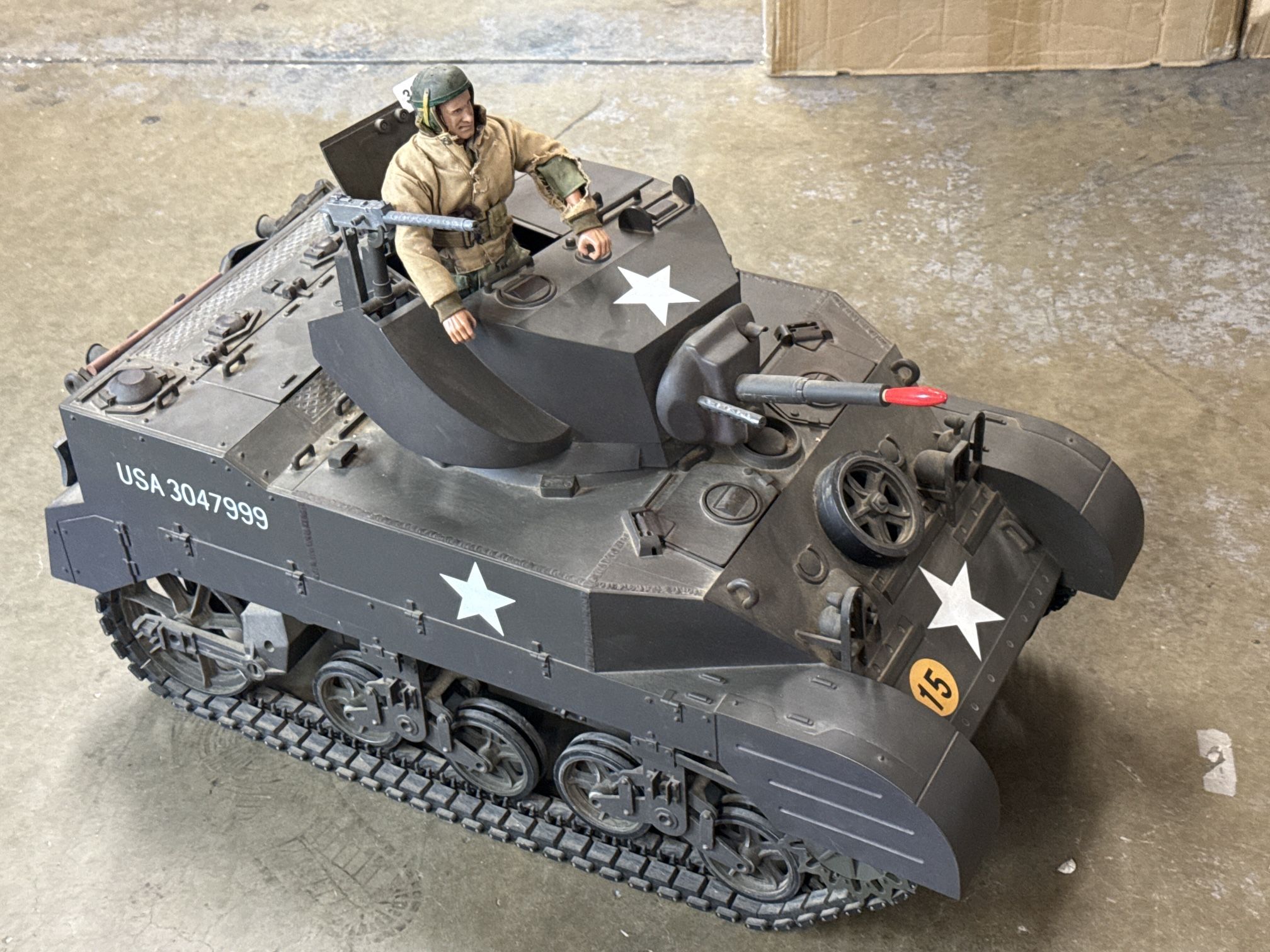 21st Century Toys 1/6 Scale WWII U.S. M5 Stuart RC Tank – Tested Working