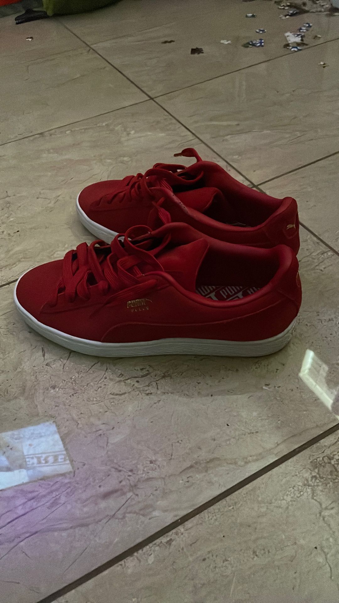 Red Puma Suedes