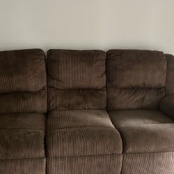 Couch Recliner Set