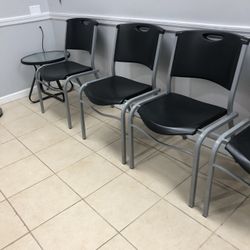 Lifetime Black Stacking Chairs (10 available) 