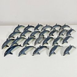 Vintage 1991 Safari Ltd Bottlenose Dolphins Lot of 25 Figures