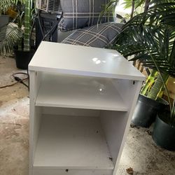 Small White Bedside table or Living Room Table
