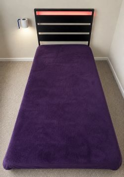 Full size bed frame with mattress