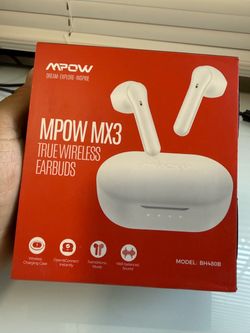 Mpow mx3 true wireless earbuds white