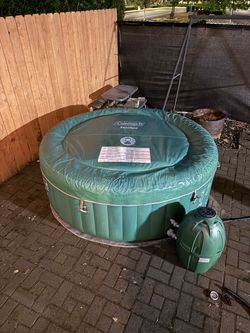Coleman SaluSpa Inflatable Hot Tub + Heater & Extras