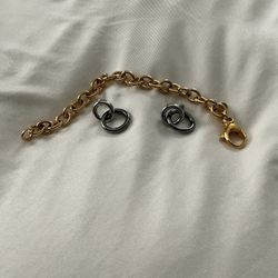 Bracelet Or Two- Toned Drop Earrings 