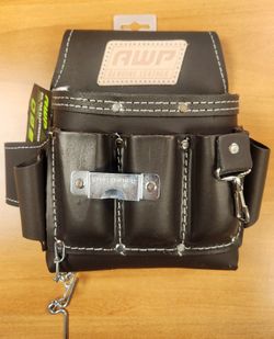 Heavy Duty Top Grain Leather Electrician Pouch Oil Taned 