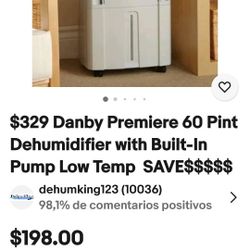 Danby Premiere 60 Pint Dehumidifier