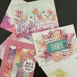 Set Of 3 Handmade 3D Cards