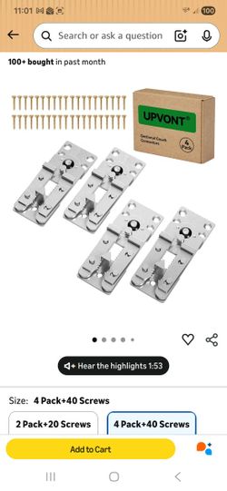 Sectional Couch Connectors, Thickened Interlocking Alligator Couch Connectors
