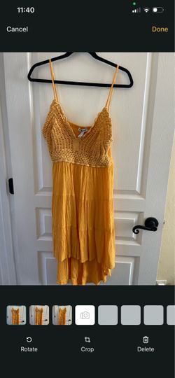 Yellow Crochet Bodice Sundress
